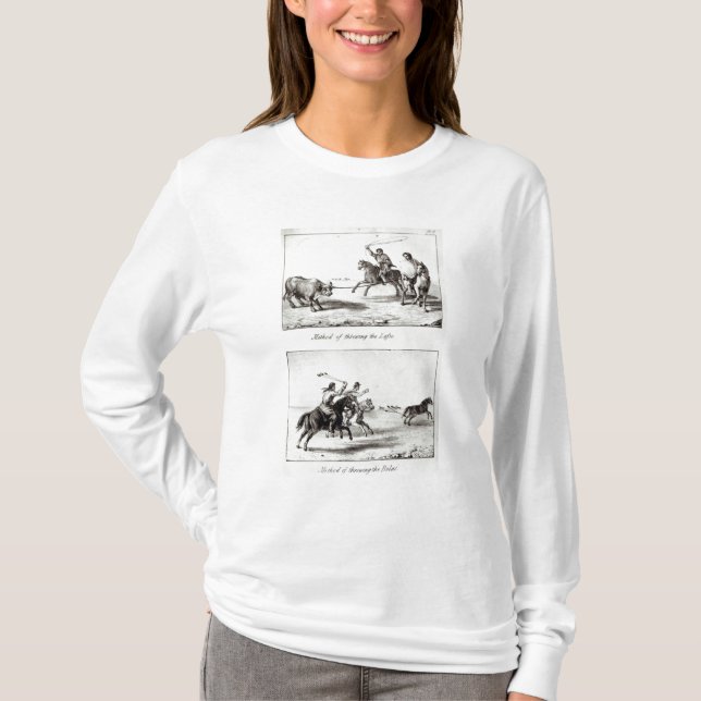 Metoder av att kasta lassoen och bolasna t-shirt (Framsida)