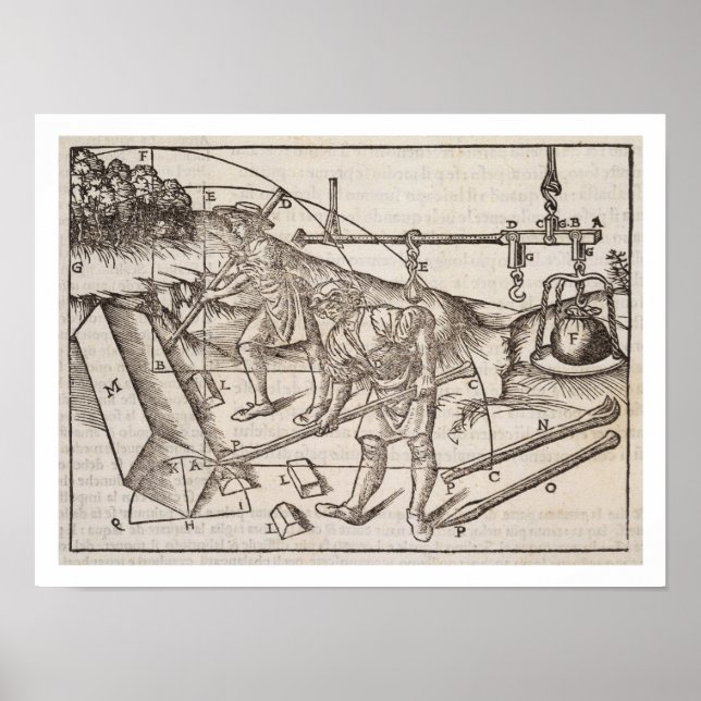 Metoder av stenblock av flytta, från Di Lucio Vit Poster (Framsidan)