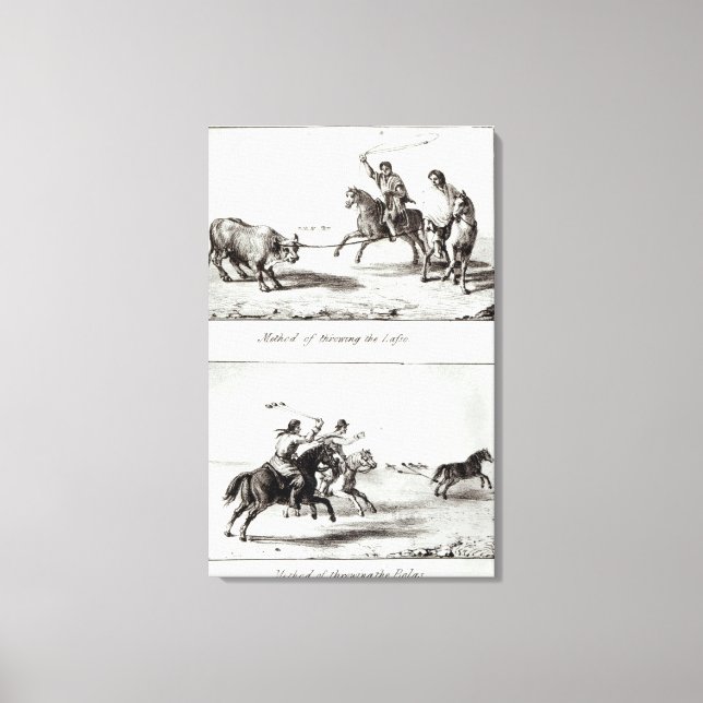 Metoder för dragning av lasso och bolas canvastryck (Framsida)