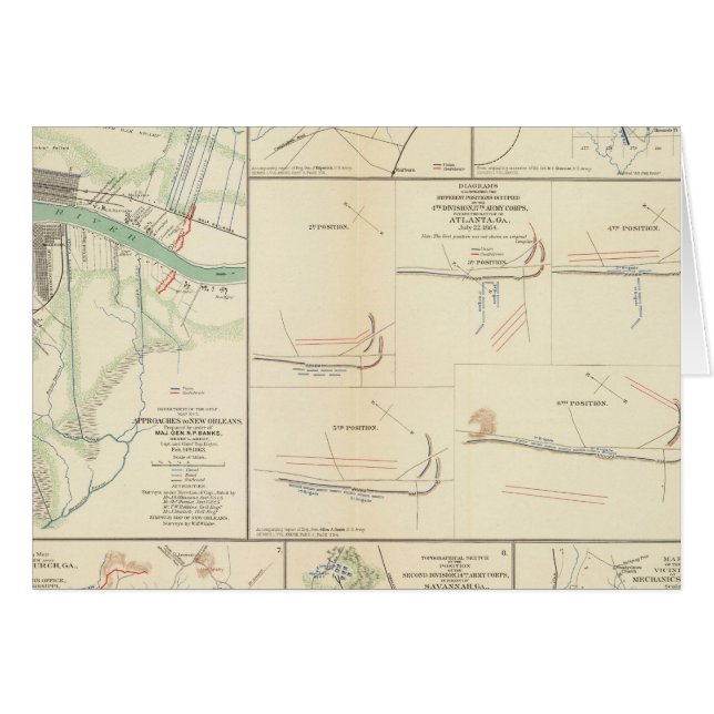 Metoder för nya Orleans Hälsningskort (Framsidan Horizontal)