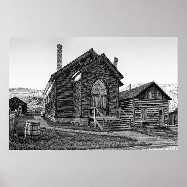 METODIST CHURCH PÅ BANNACK MONTANA GHOST TOWN POSTER (Framsidan)