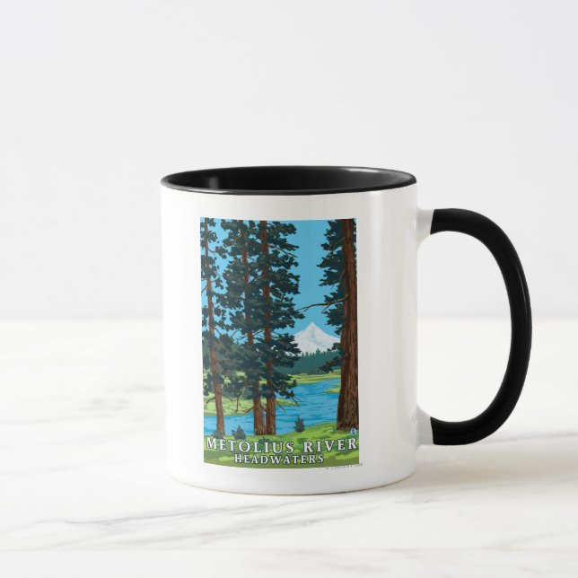 Metolius River Headwater, Oregon Mugg (Höger)