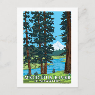 Metolius River Headwater, Oregon Vykort