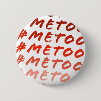 #Metoo Red Hues Feminist Round Button Knapp