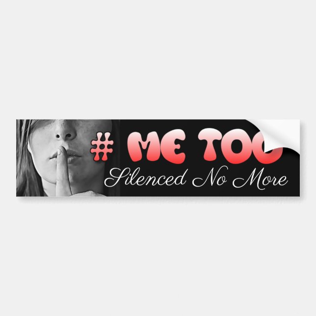 #MeToo som jag ska för att inte vara den tystade Bildekal (Framsidan)