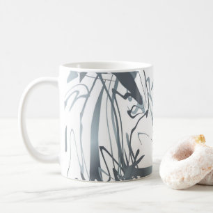 Metrisk Abstrakt Minimal Modern Shapes Design Co Kaffemugg