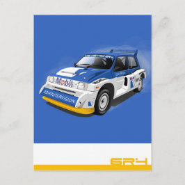 Metro 6R4 Rally-bil Vykort