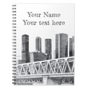 Metro bridge Pencil teckning Anteckningsbok