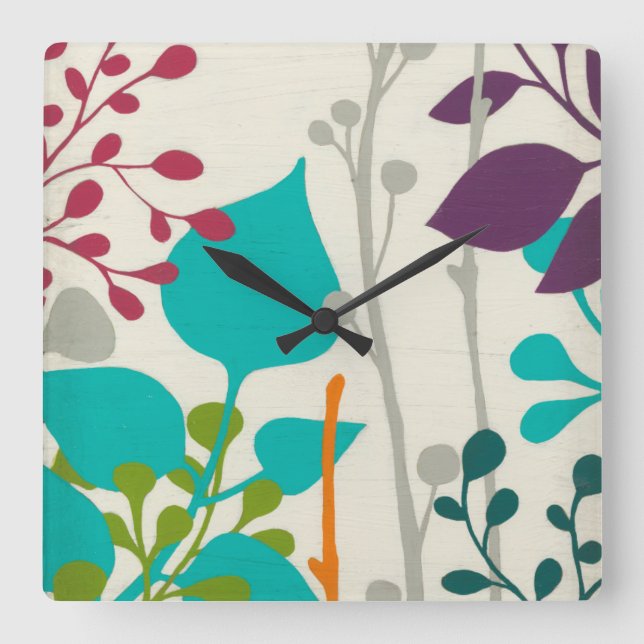 Metro Garden III Fyrkantig Klocka (Framsida)