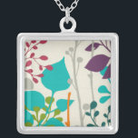 Metro Garden III Silverpläterat Halsband<br><div class="desc">Blommigt</div>
