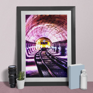 Metro genom Berlin Poster