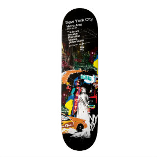 Metro New York City Skateboard Bräda 19,5 Cm