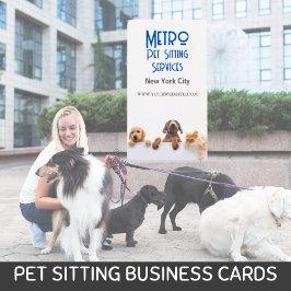Metro Pet Sitta Hund Cat Visitkort