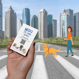 Metro Pet Sitta Los Angeles QR-kod Visitkort