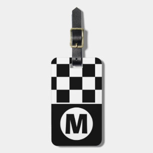 Metro Retro Monogrammad Bagagebricka
