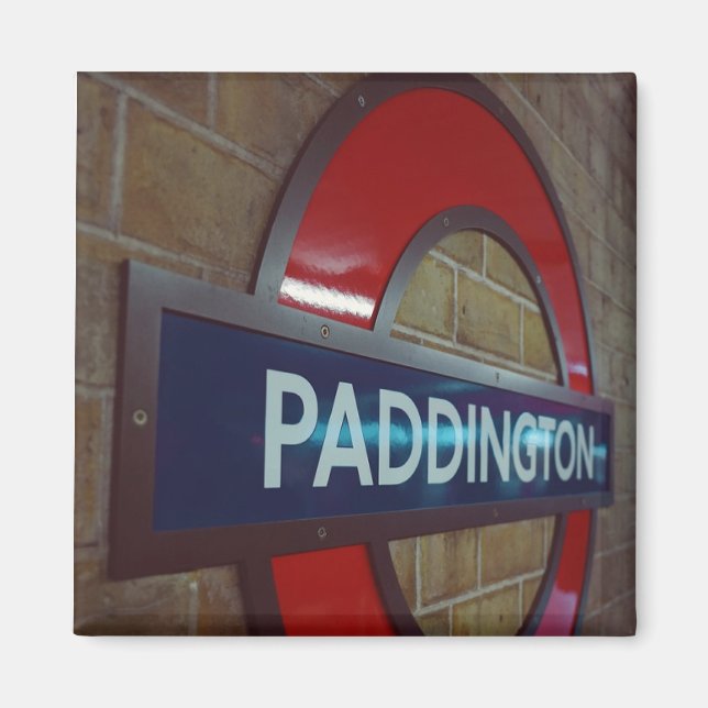 Metro-signatur för Paddington Station London Magnet (Framsidan)