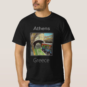 Metro Tåg Station, Aten, Grekland T Shirt