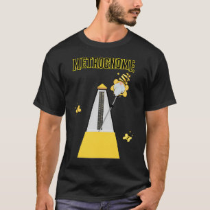 METROGNOM - GNOME MED BIN - ROLIG MUSIKALISK METRO T SHIRT