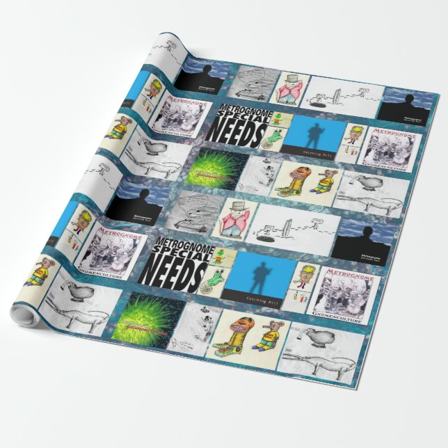Metrognome Wrapping Papper Presentpapper (Utrullad)