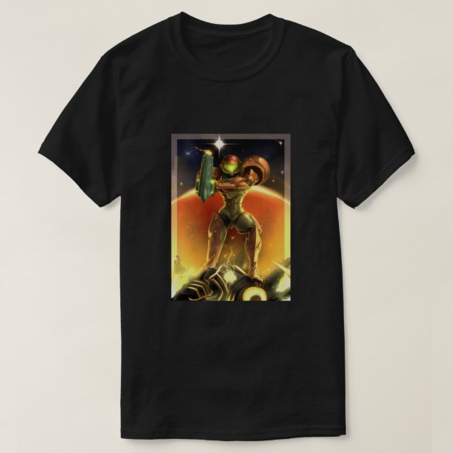 Metroid 30-årsdagen - Samus Aran T Shirt (Design framsida)