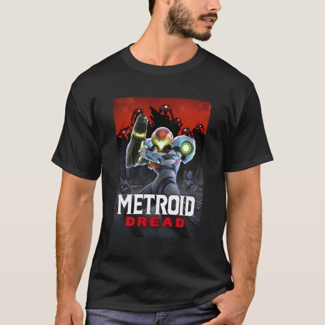 Metroid Dread Samus Surroround T Shirt (Framsida)
