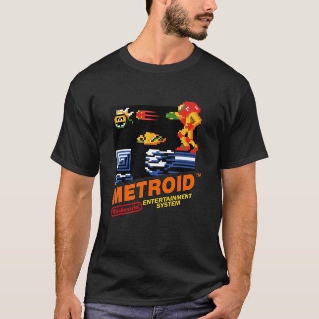 Metroid NES täcker klassiskt T Shirt (Framsida)
