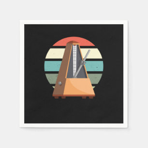 Metronome Retro Musician Music Piano Player Pianis Pappersservett