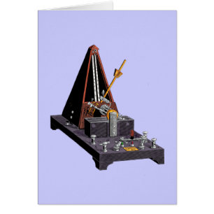 Metronome - vintageillustration OBS kort