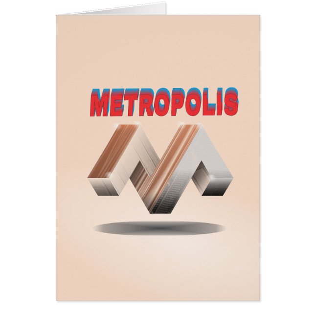 metropol 1 hälsningskort (Framsidan)
