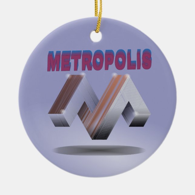 metropol julgransprydnad keramik (Framsidan)