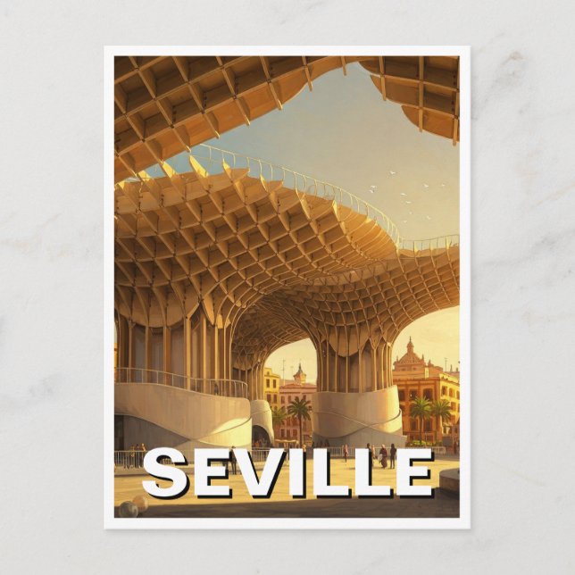 Metropol Parasol Seville Spain Travel Vykort (Framsida)