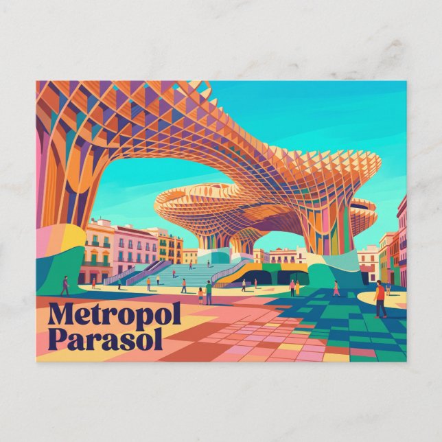 Metropol Parasol Spanien Vykort (Framsida)