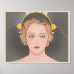 Metropolis (1927) - Maria och Maskin Art Poster