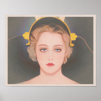 Metropolis (1927) - Maria och Maskin Art Poster