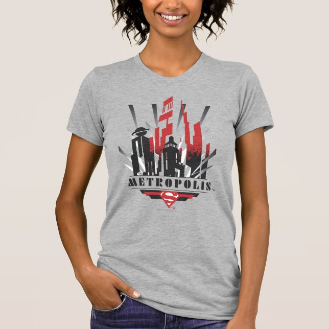 Metropolis Art Deco T Shirt (Framsida)