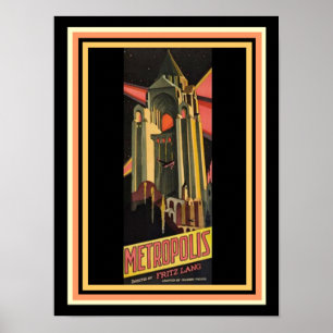 Metropolis-filmen Poster 12 x 16
