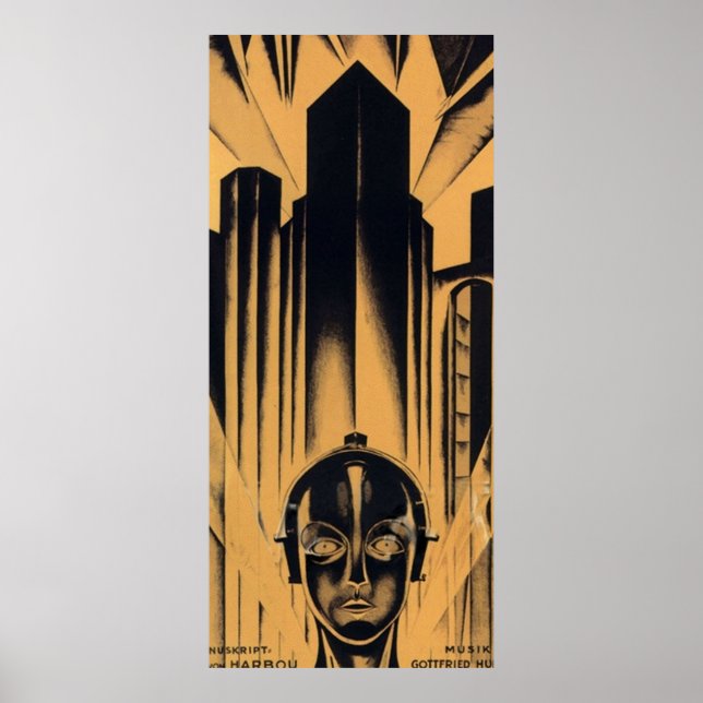 Metropolis Fritz Lang-film Poster (Framsidan)