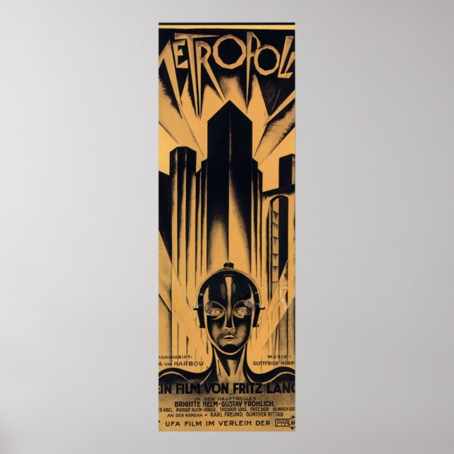 Metropolis Fritz Lang-film Poster (Framsidan)