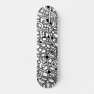 Metropolis II - På trä Old School Skateboard Bräda 18 Cm