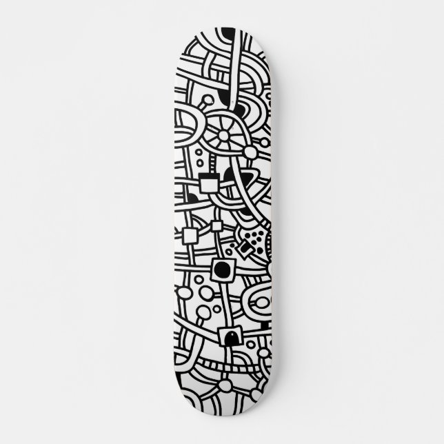 Metropolis II - På trä Old School Skateboard Bräda 18 Cm (Framsida)