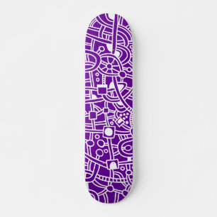 Metropolis II - Vitbok om Lila Skateboard Bräda 21,5 Cm