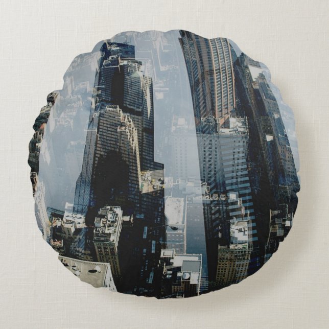 Metropolis III Rund Kudde (Framsidan)