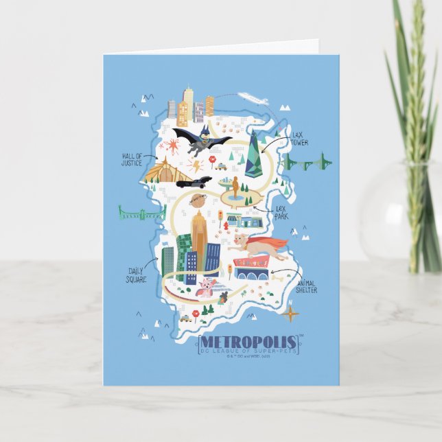 Metropolis Story Bok Karta Kort (Framsida)