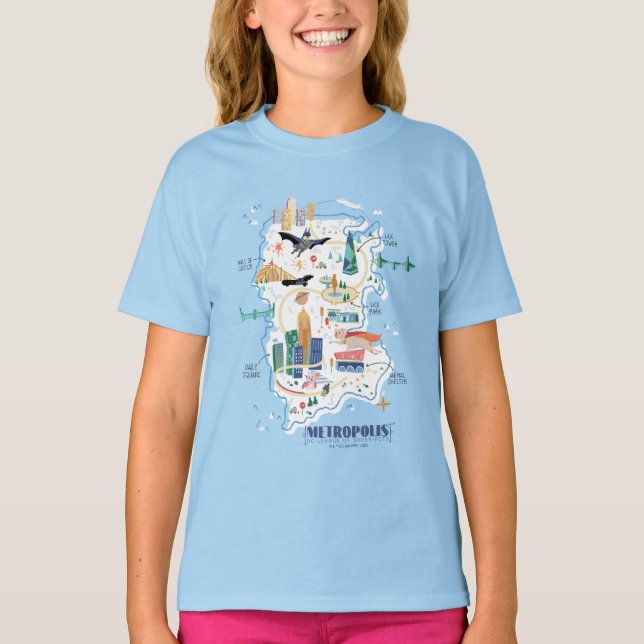 Metropolis Story Bok Karta T Shirt (Framsida)