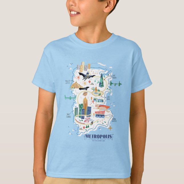 Metropolis Story Bok Karta T Shirt (Framsida)
