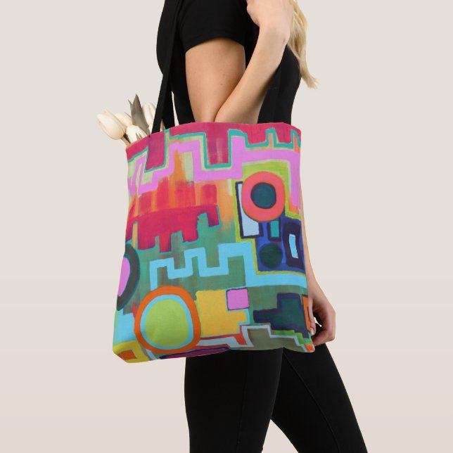 Metropolis Tote Bag Tygkasse (Närbild)