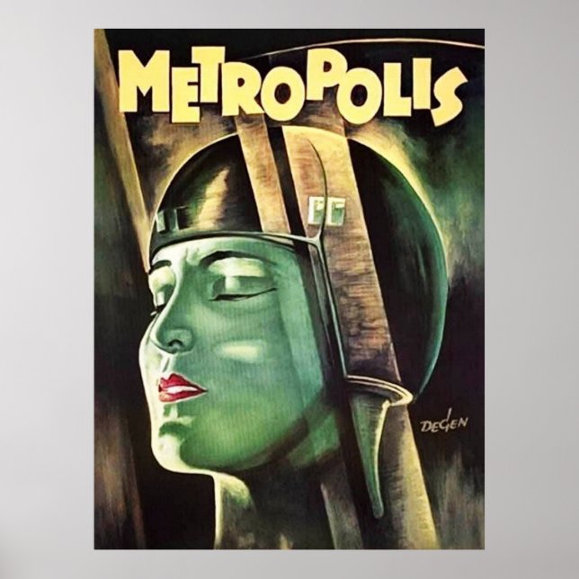 Metropolis Vintage Film   Poster (Framsidan)