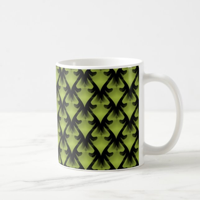 Metropolitan Glam Mugg, Oliv grönt Kaffemugg (Höger)