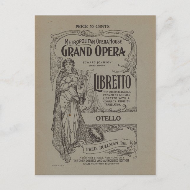 Metropolitan Grand Vykort (Framsida)