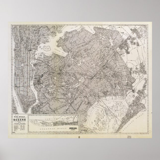 Metropolitan Karta i Queens, New York (1922) Poster (Framsidan)